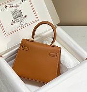 Hermes Mini Kelly Epsom Brown 20cm - 6