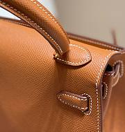 Hermes Mini Kelly Epsom Brown 20cm - 5