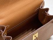 Hermes Mini Kelly Epsom Brown 20cm - 4