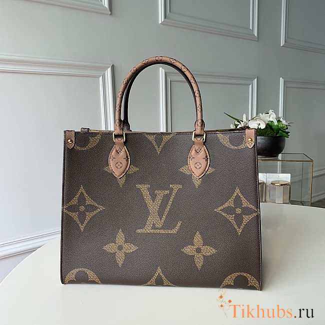 LV ONTHEGO MM Monogram Brown 34cm - 1