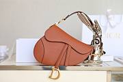 Dior Saddle Brown 25.5x20x6.5cm - 1