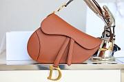 Dior Saddle Brown 25.5x20x6.5cm - 6