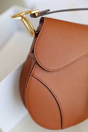 Dior Saddle Brown 25.5x20x6.5cm - 4