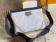 Louis Vuiiton LV Maxi Multi Pochette Navy Blue / Silver 34 x 21.5 x 5 cm - 6