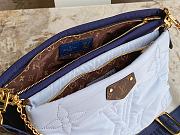 Louis Vuiiton LV Maxi Multi Pochette Navy Blue / Silver 34 x 21.5 x 5 cm - 2