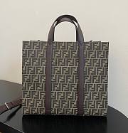 Fendi Shopper FF Jacquard Fabric Bag 41x35x19cm - 1