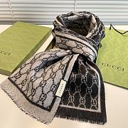 Gucci Black And White Scarf 32x180cm - 4