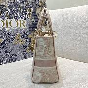 Dior Lady D-lite Rose Des Vents Toile de Jouy 24x20x11cm - 6