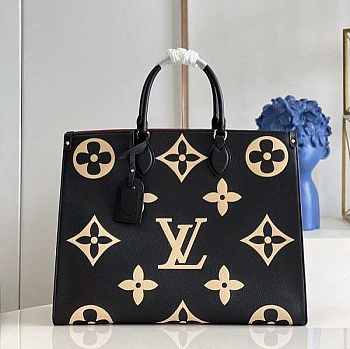 Louis Vuitton LV Onthego GM Black/Beige 41x34x19cm