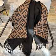 Fendi Multicolour Wool And Cashmere Poncho 140x150 - 3