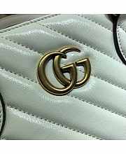 Gucci GG Marmont Medium Tote Bag White 35x28x14cm - 2