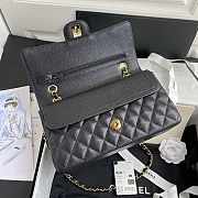 Chanel Flap Bag Caviar In Black 25cm With Gold Hardware - 4