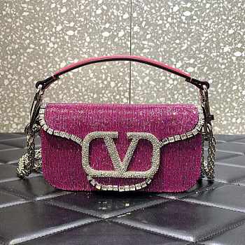 Valentino Loco Small Shoulder Bag Pink 20x11x5cm