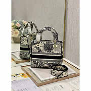 Dior Lady D-lite Black Bag 24x20x11cm - 3