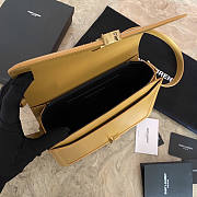 YSL Solferino Leather Bag Yellow 23x16x6cm - 3