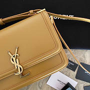 YSL Solferino Leather Bag Yellow 23x16x6cm - 4