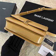 YSL Solferino Leather Bag Yellow 23x16x6cm - 5