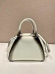 Prada Small Brushed Leather Prada Supernova Handbag White 25.5x13.5x18cm - 2