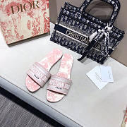 Dior Toile de Jouy Embroidered Dway Mules - 3