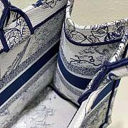 Dior Medium Book Tote White and Blue Rêve D'Infini Embroidery 36 x 27.5 x 16.5 cm - 4