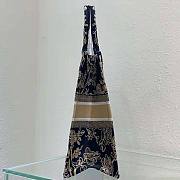 Dior Large Book Tote Black Jardin D'Hiver Embroidered Cotton 42 x 35 x 18.5 cm  - 5