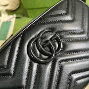 Gucci Marmont Small Shoulder Black Bag 24x12x7cm - 2