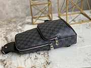 Louis Vuitton LV Avenue Sling Bag Damier Graphite Canvas 31x21x9cm - 3