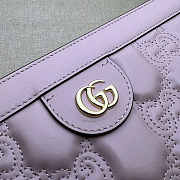 Gucci GG Matelassé Leather Shoulder Bag Pink 26x17.5x8cm  - 5