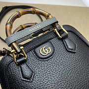 Gucci Diana Mini Tote Bag Black 20x16x8.5cm - 2