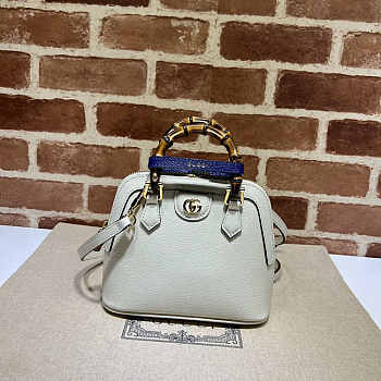 Gucci Diana Mini Tote Bag White 20x16x8.5cm