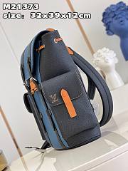 Louis Vuitton LV Christopher PM Denim Blue 32 x 39 x 12 cm - 6