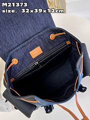 Louis Vuitton LV Christopher PM Denim Blue 32 x 39 x 12 cm - 3