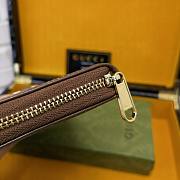 Gucci Horsebit 1955 Zip Around Wallet Brown 19x10x2.5cm - 4