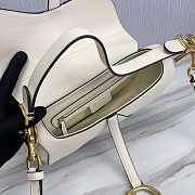 Dior Saddle With Strap White 25.5x20x6.5cm - 3