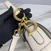 Dior Saddle With Strap White 25.5x20x6.5cm - 2