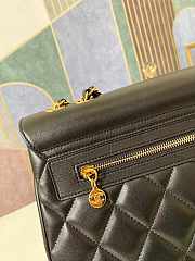 Chanel Flap Bag CC Maxi Black Lambskin 33x11x23cm - 3