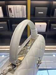 Chanel Trendy White Gold 25x12x17cm - 5