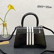 Balenciaga Adidas Hourglass Small Handbag in Black and White 23x10x24cm - 3