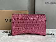 Balenciaga Hourglass Wallet On Chain In Pink 19x12x5cm - 3