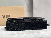 Balenciaga Hourglass Wallet On Chain In Black 19x12x5cm - 4