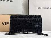 Balenciaga Hourglass Wallet On Chain In Black 19x12x5cm - 2