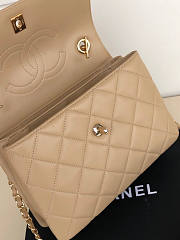 Chanel Trendy Bag Beige Gold 25x15x17cm - 4