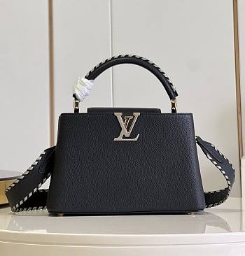 Louis Vuitton LV Capucines Black MM 31.5x20x11cm