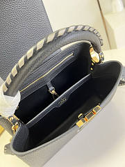 Louis Vuitton LV Capucines Black MM 31.5x20x11cm - 6