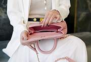 Chanel Coco Caviar Leather Handle Pink Size 24 cm - 3