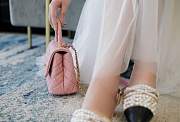 Chanel Coco Caviar Leather Handle Pink Size 24 cm - 6