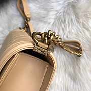 Chanel Leboy Lambskin Beige Gold 25cm - 5