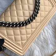 Chanel Leboy Lambskin Beige Silver 25cm - 6