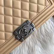 Chanel Leboy Lambskin Beige Silver 25cm - 2