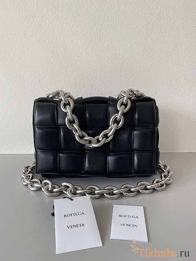 Bottega Veneta The Chain Cassette Silver 26x18x8cm - 1